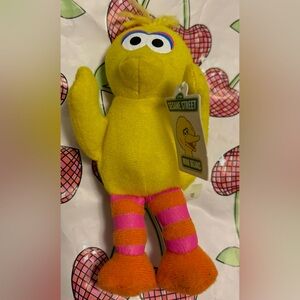 Vintage 1999 Sesame Street Mini Beans Big Bird Plush Kellogg's Collectible w/Tag